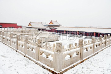 北京故宫雪景