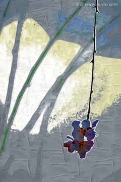 桃花油畫