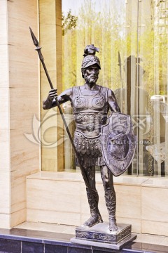 希腊青铜战士雕像高清jpg