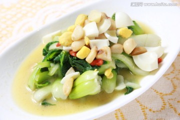 大豆蛋白炒青菜