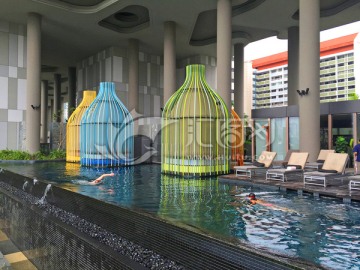 新加坡酒店露天泳池