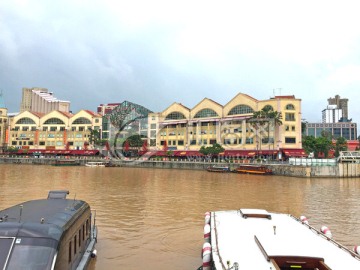 新加坡都市游船码头建筑