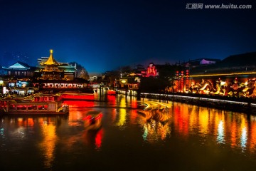 南京秦淮河夜景