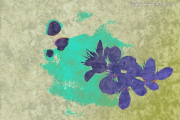桃花油畫