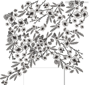 矢量花卉 花卉背景