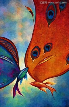 精美魚(yú)裝飾畫(huà)