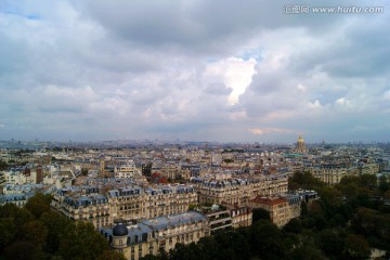 法国巴黎市区俯瞰