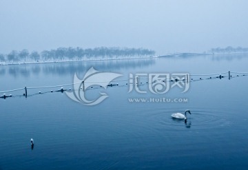 杭州西湖雪景