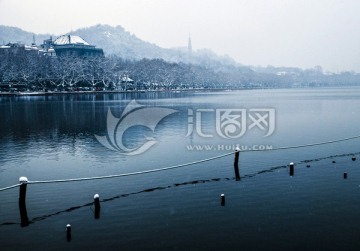 杭州西湖雪景