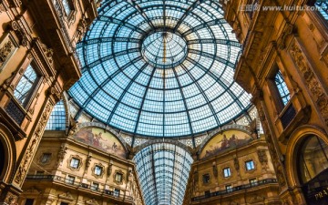 意大利米兰十字街玻璃穹顶