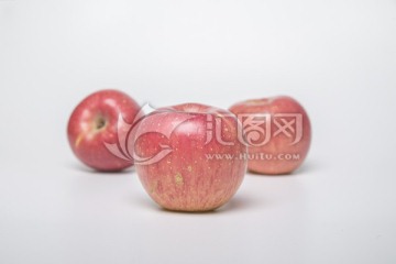 影棚拍摄的苹果