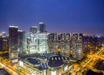 杭州钱江新城夜景