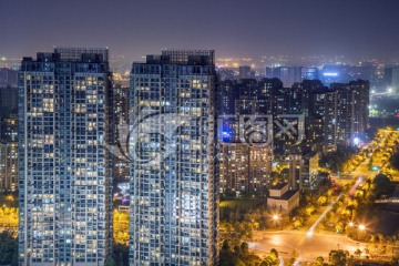 杭州钱江新城夜景