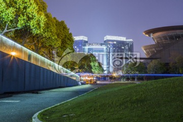 杭州钱江新城夜景