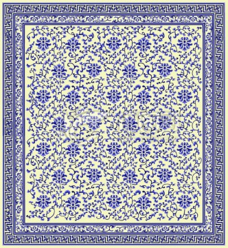 青花瓷地毯