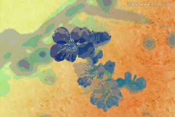 桃花油畫
