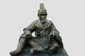 齊桓公塑像