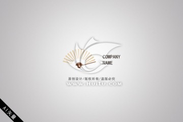 品牌LOGO 扇子LOGO设计