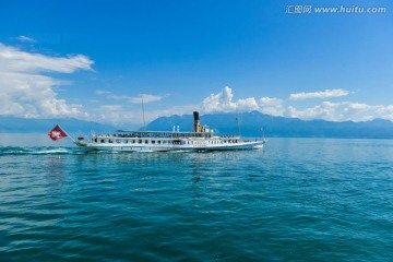 瑞士日内瓦湖风光