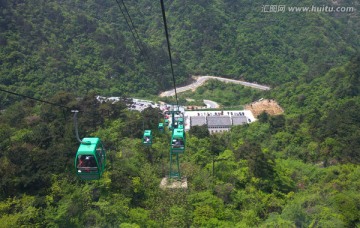 缆车 龟峰山 高山缆车