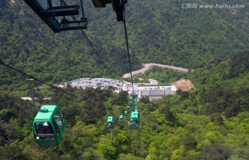 缆车 龟峰山 高山缆车