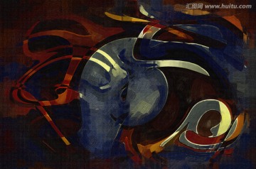 抽象畫 油畫