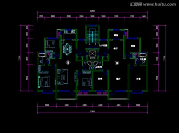 住宅楼CAD平面图 DWG