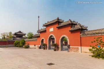 古建筑群 围墙 城门