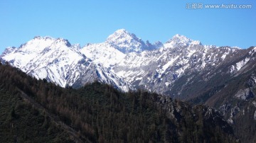 七藏沟 雪山风光 四川阿坝