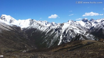 七藏沟 雪山风光 四川阿坝