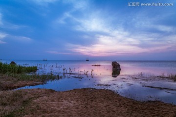 湿地 骆马湖 夕阳落日
