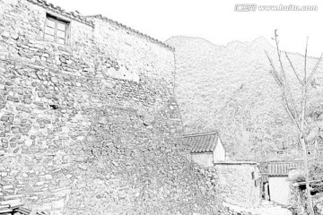 古建筑素描