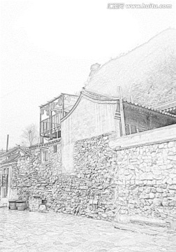 古建筑素描