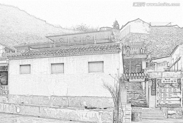 古建筑素描