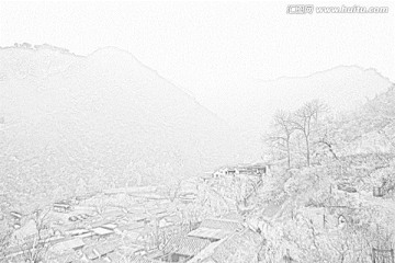 爨底下山脈素描