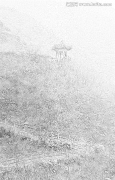 爨底下山脈素描
