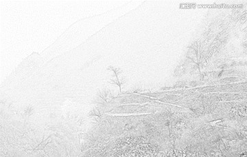 爨底下山脈素描