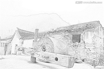 古建筑素描