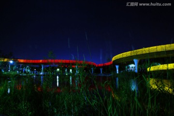 夜景 彩虹桥