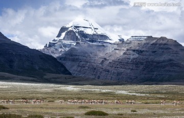 西藏风光 格聂神山