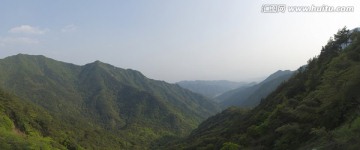 义乌华溪森林公园顶峰俯瞰全景