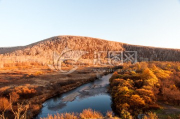 中国呼伦贝尔鹰嘴石风景