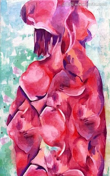 彩色抽象畫