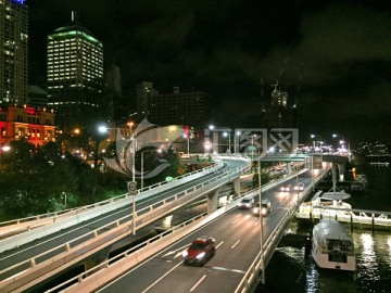 澳大利亚布里斯班夜景建筑