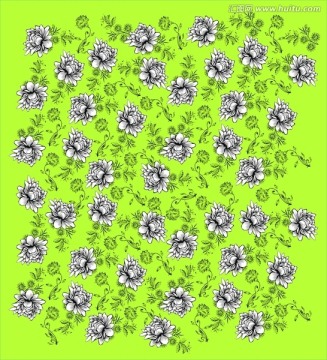 矢量花卉 花卉背景 移門 墻紙