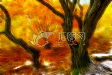 抽象風景畫 不分層