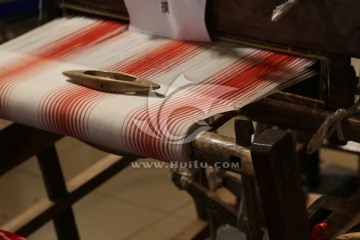 织布机 旧式织布机 木制织布机