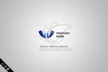 品牌LOGO W 字母LOGO