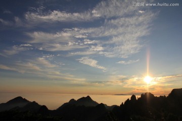 黄山日出风景