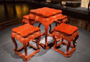 红木桌椅雕花